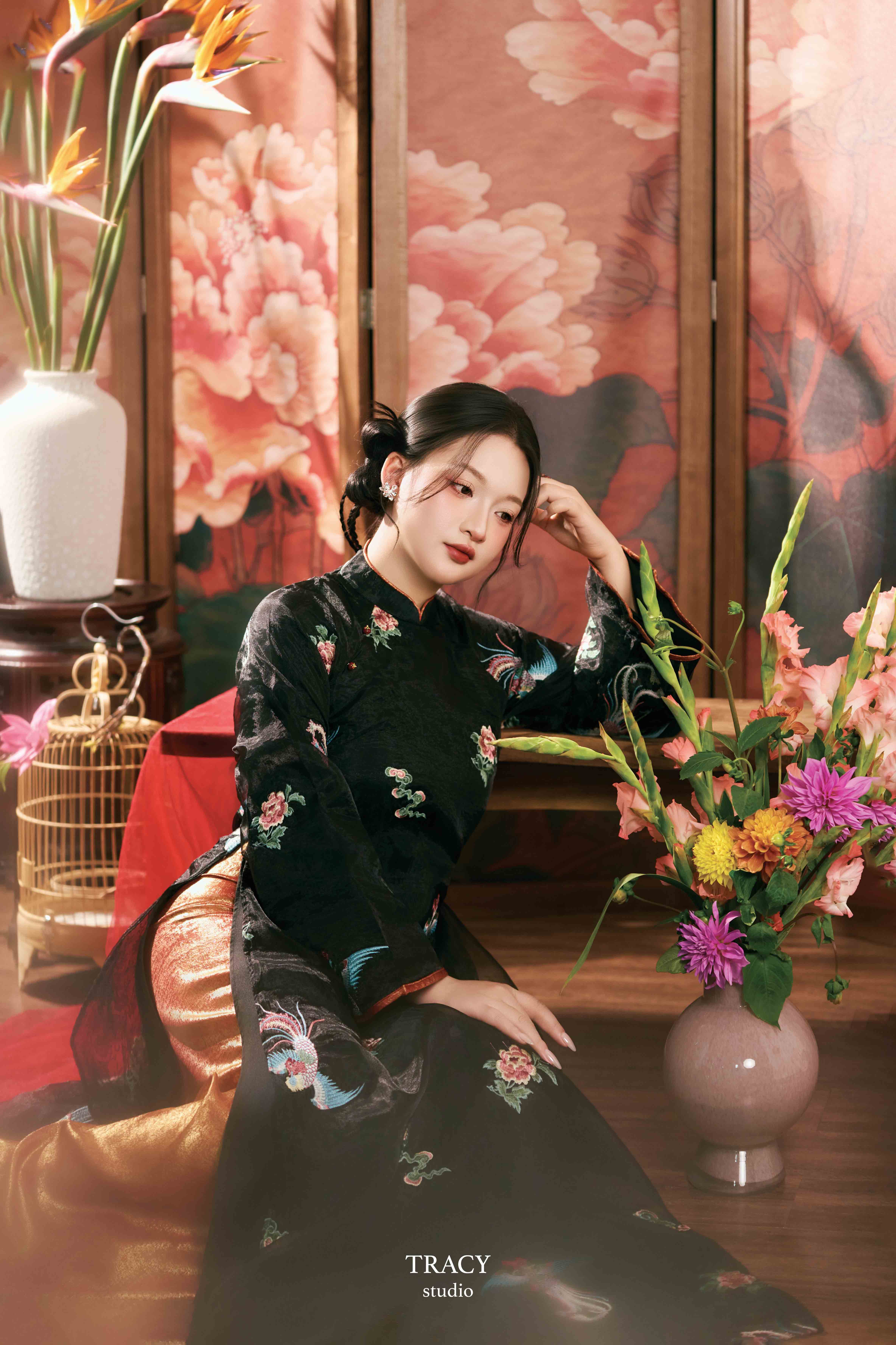 tracy studio chụp concept tết gấm